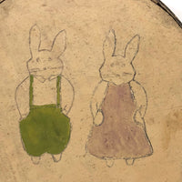 Hand-painted Old Bentwood Bunny Box