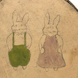 Hand-painted Old Bentwood Bunny Box