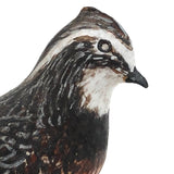 SOLD Delicately Carved and Painted Perched Quail by Maine Carver L.W Slevans
