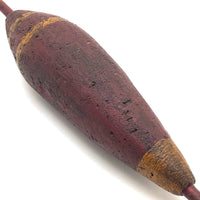 Large, Very Beautiful Antique Carved Wood and Cork Fishing Float