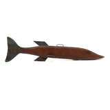 SOLD Elegant Old Hand-carved Wooden Ice Fishing Decoy