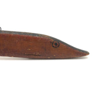 SOLD Elegant Old Hand-carved Wooden Ice Fishing Decoy