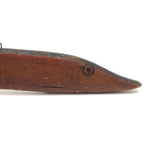 SOLD Elegant Old Hand-carved Wooden Ice Fishing Decoy
