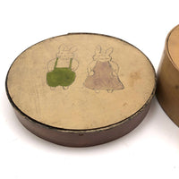 Hand-painted Old Bentwood Bunny Box