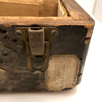 Amazing Glass Lantern Slides Carrying Case with Fantastic Patina