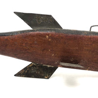 SOLD Elegant Old Hand-carved Wooden Ice Fishing Decoy