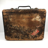 Amazing Glass Lantern Slides Carrying Case with Fantastic Patina