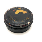Sweet Old Tole Painted Buttons Tin with Bird