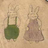 Hand-painted Old Bentwood Bunny Box
