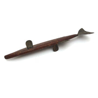 SOLD Elegant Old Hand-carved Wooden Ice Fishing Decoy