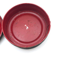 Sweet Old Tole Painted Buttons Tin with Bird