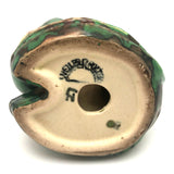 Wonderful 1920s Weller Pottery Frog on Lily Pad Planter - repaired, but great