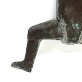 Antique Copper Sulky Driver from Old Weathervane