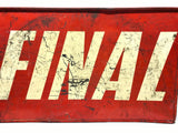 Evocative American Standard FINAL / FILTER Sign