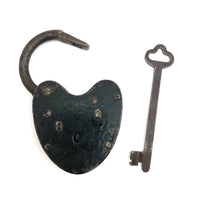 Old Heart Shaped Lock and Key