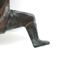 Antique Copper Sulky Driver from Old Weathervane
