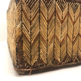 Stunning 19th Century Mi'kmaq Birch Covered, Porcupine Quill Decorated Box