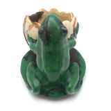 Wonderful 1920s Weller Pottery Frog on Lily Pad Planter - repaired, but great