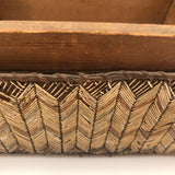 Stunning 19th Century Mi'kmaq Birch Covered, Porcupine Quill Decorated Box