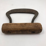 Old Kitchen Chopper with Wood Handle and Forged Steel Blade