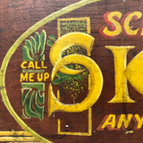 Schortmann SignHand-painted Sign-painters Antique Sign on Framed Wood Panel