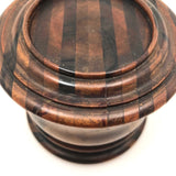 Finely Crafted Antique Treen Round Lidded Box