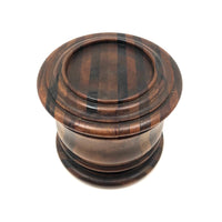 Finely Crafted Antique Treen Round Lidded Box