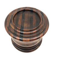 Finely Crafted Antique Treen Round Lidded Box