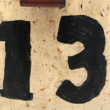 Great Old "13" Painted Lidded Metal Bucket