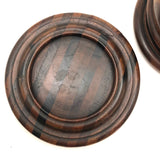 Finely Crafted Antique Treen Round Lidded Box