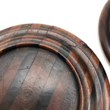 Finely Crafted Antique Treen Round Lidded Box