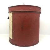 Great Old "13" Painted Lidded Metal Bucket