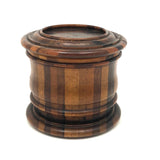 Finely Crafted Antique Treen Round Lidded Box