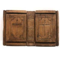 SOLD Curious Old Hand-carved Bible-Shaped Wooden Mold