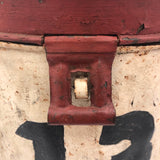 Great Old "13" Painted Lidded Metal Bucket