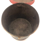 Great Old "13" Painted Lidded Metal Bucket