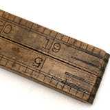 Stanley Boxwood and Brass 24 Inch Folding Ruler