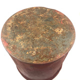 Great Old "13" Painted Lidded Metal Bucket