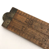 Stanley Boxwood and Brass 24 Inch Folding Ruler