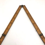 Stanley Boxwood and Brass 24 Inch Folding Ruler