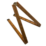 Stanley Boxwood and Brass 24 Inch Folding Ruler