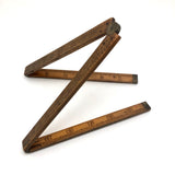 Stanley Boxwood and Brass 24 Inch Folding Ruler