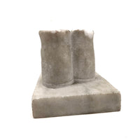 Naively Carved Marble Child's Boots