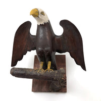 C. 1920s Folk Art Eagle by Everett Pratt, Freeport, Maine