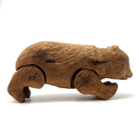 Very Old, Carved and Jointed Large Bear with Great Smile!