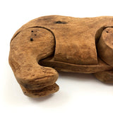 Very Old, Carved and Jointed Large Bear with Great Smile!