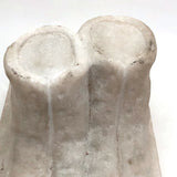 Naively Carved Marble Child's Boots