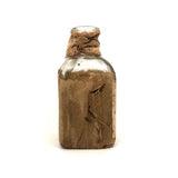 Mid 19th C. Apothecary Bottle with Luisa Wells' Hand-drawn Bird and Note