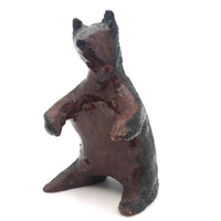 Charming (and Heavy!) Handmade Clay Bear Sculpture