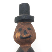 Smiling Old Jointed Clothes Pin Man